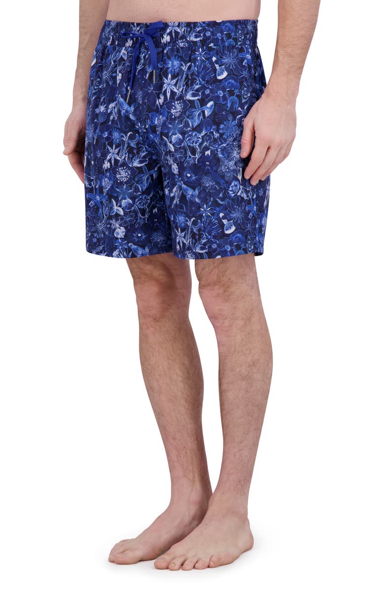 Robert Graham Quickdry Boxer Board Shorts, Alternate, color, Blue Paisley