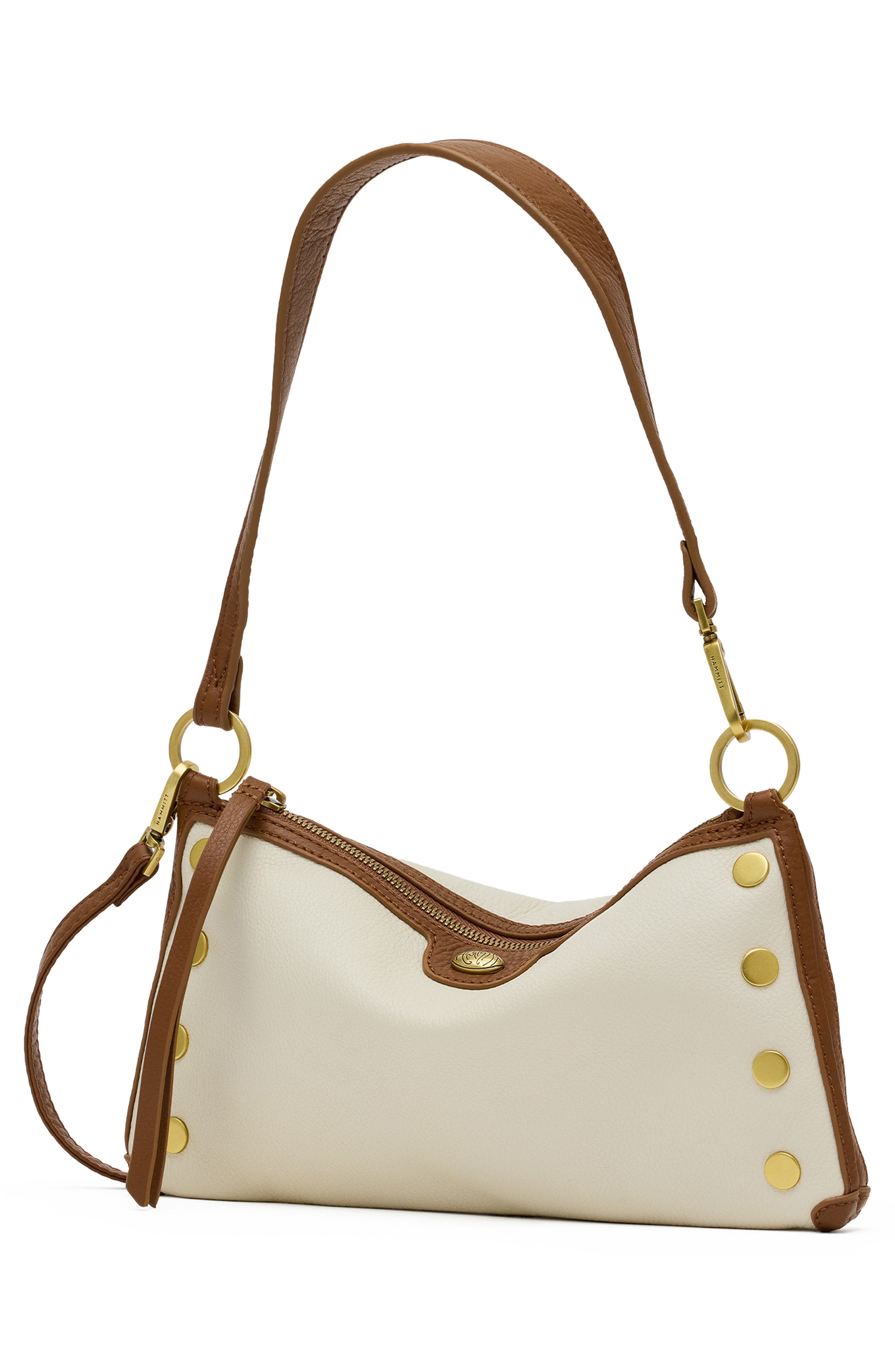 HAMMITT Kyle Leather Shoulder Bag, Alternate, color, West End/ Antique Gold