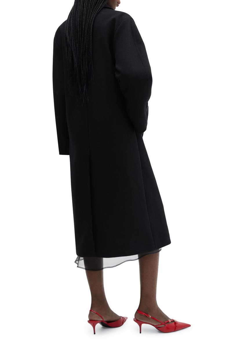 MANGO Oversize Double Breasted Wool Blend Coat, Alternate, color, 