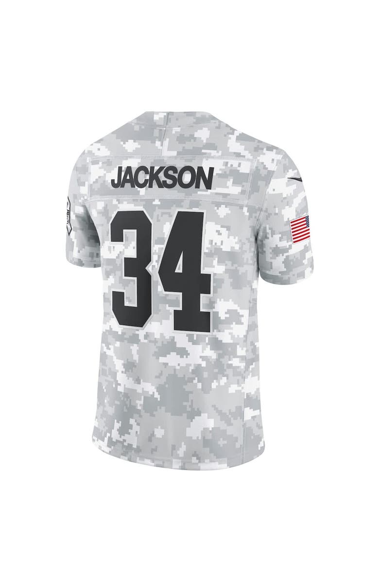 Nike Men's Nike Bo Jackson Arctic Camo Las Vegas Raiders 2024 Salute to Service Retired Player Limited Jersey, Alternate, color, 