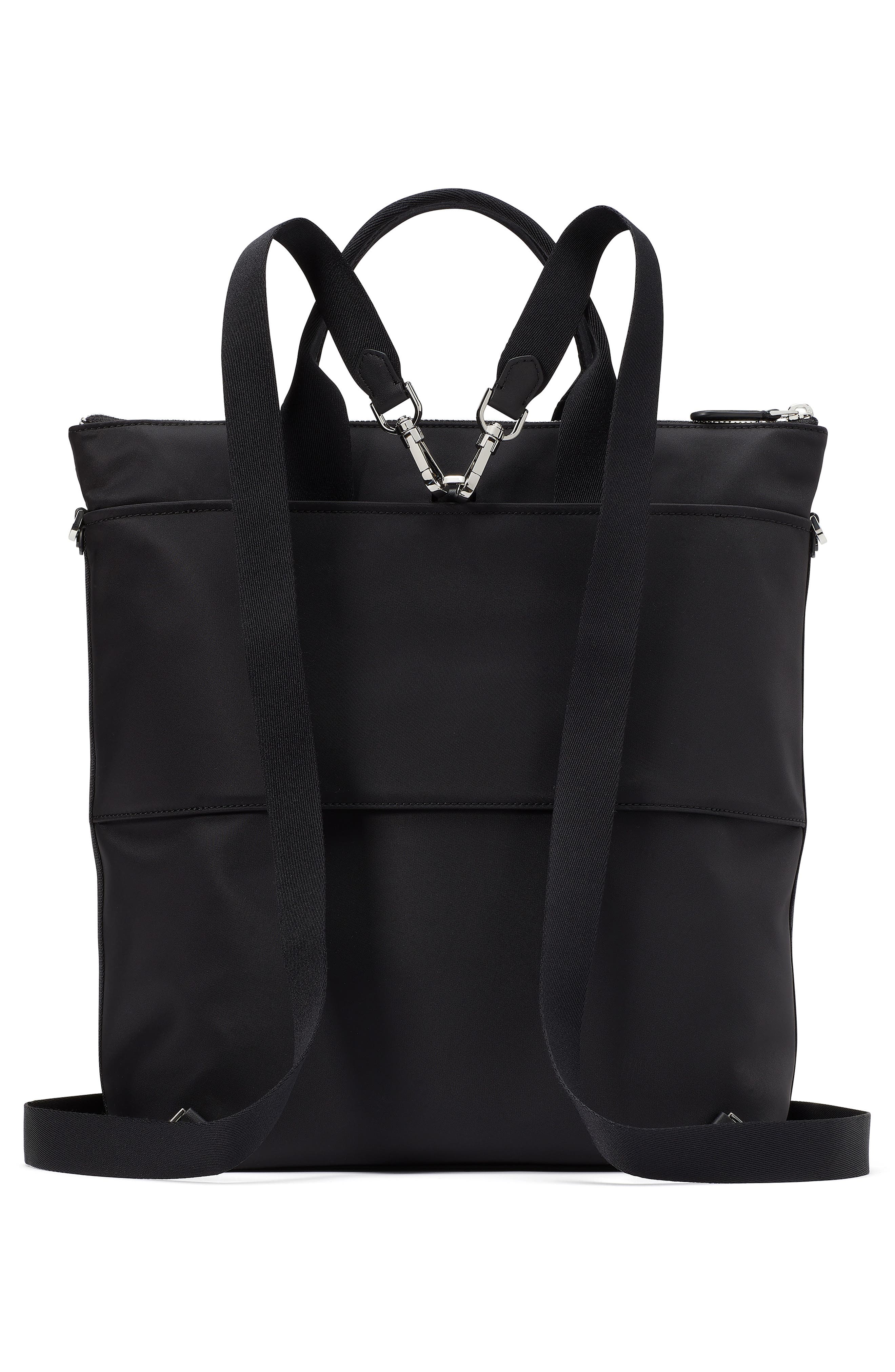 Kate Spade New York sam ksnyl recycled nylon convertible backpack, Alternate, color, 