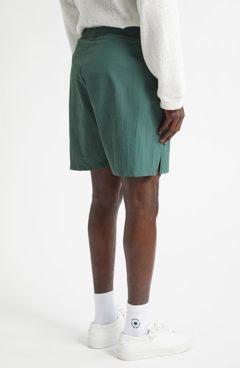 PALMES Chain Stitch Logo Tennis Shorts, Alternate, color, Dark Green