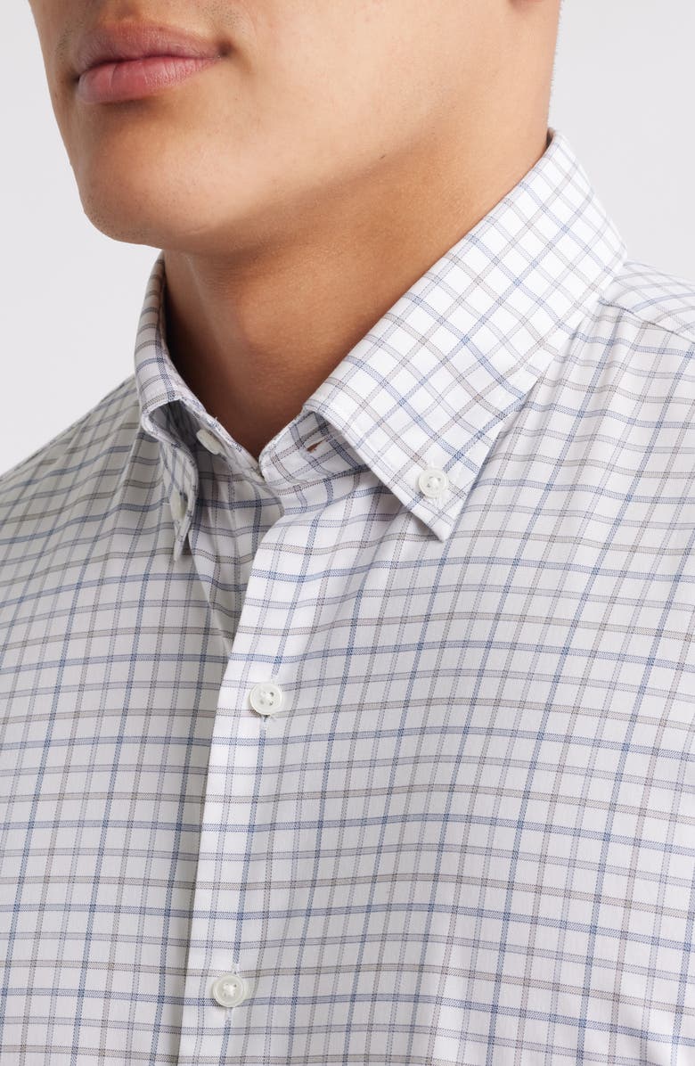 Hickory Check Performance Button-Down Shirt