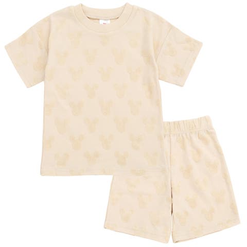 Loop Terry T-Shirt & Shorts Set (Toddler, Little Kid & Big Kid)