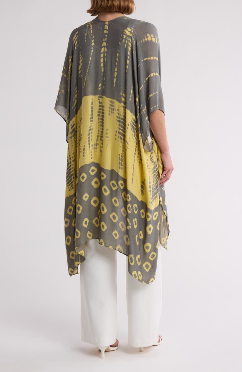 Rachel Roy Print Ruana, Alternate, color, Yellow