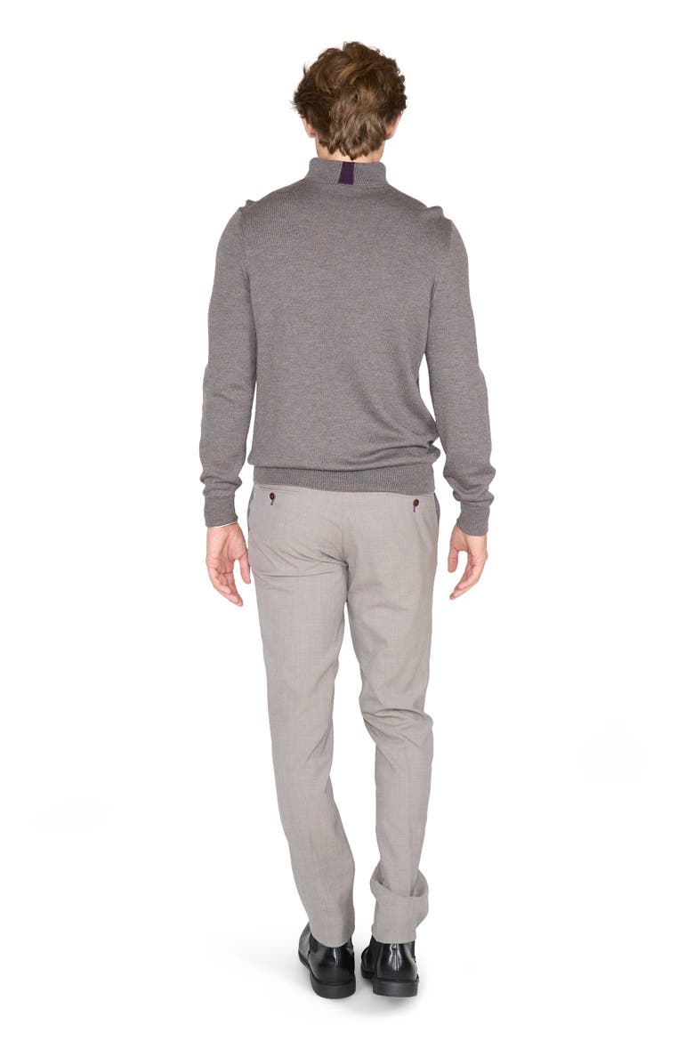 Quest Fully Fashioned Quarter-zip Merino Sweater, Alternate, color, Olive Twist