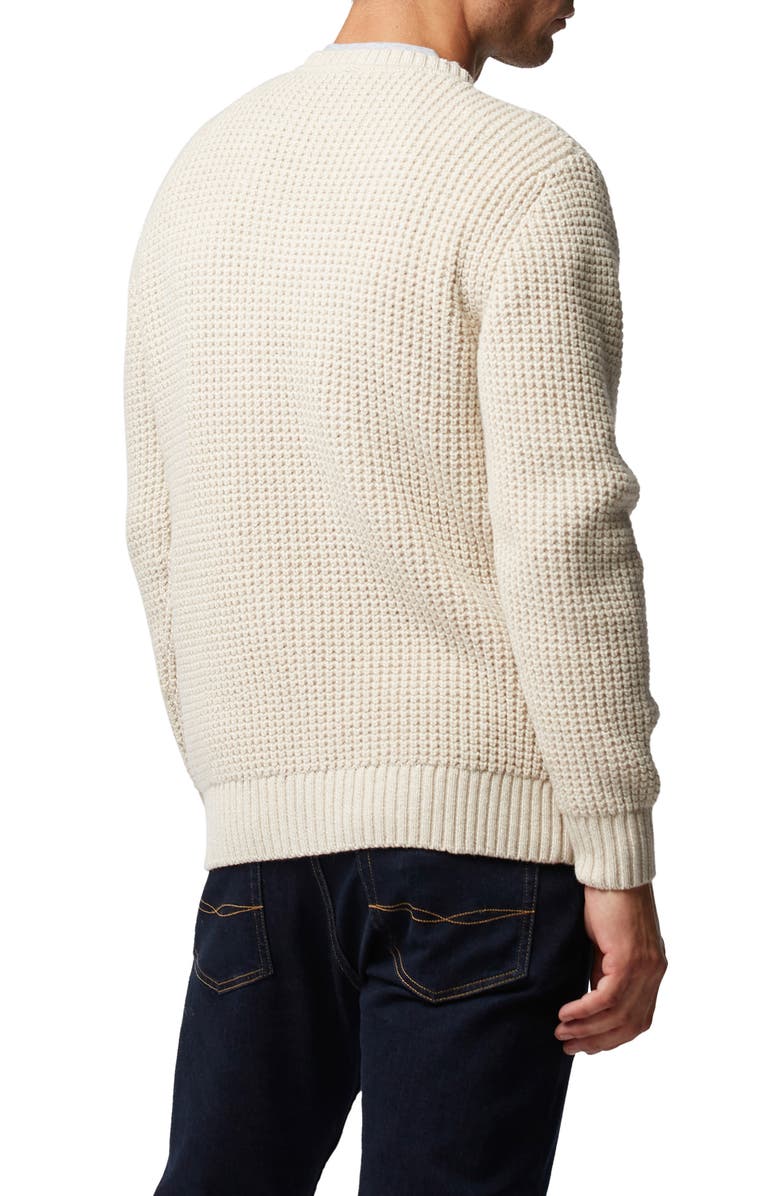 Rodd & Gunn Huntly West Waffle Knit Cotton Blend Crewneck Sweater, Alternate, color, 