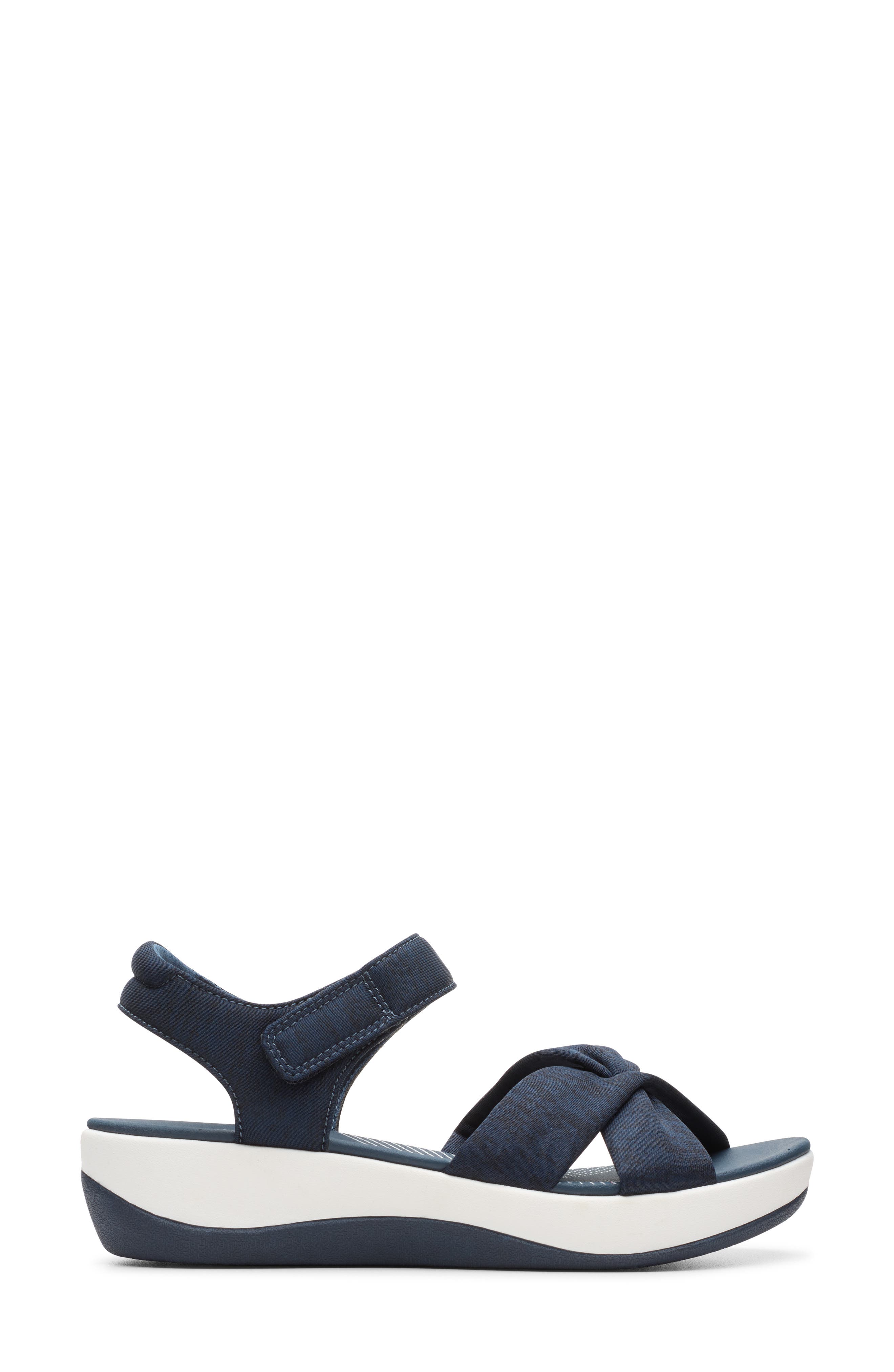Arla Daisy Sandal, Alternate, color, NAVY