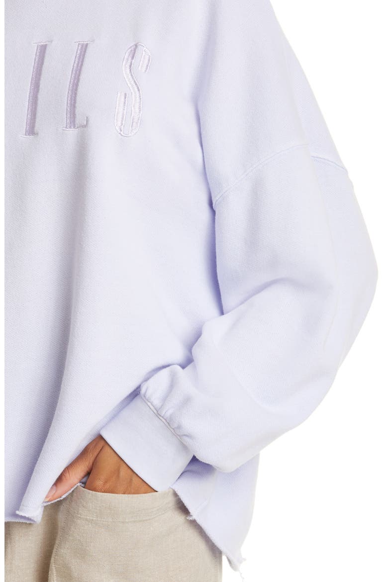 Signature Sweatshirt, Alternate, color, LAVENDER LOGO EMBROIDERY