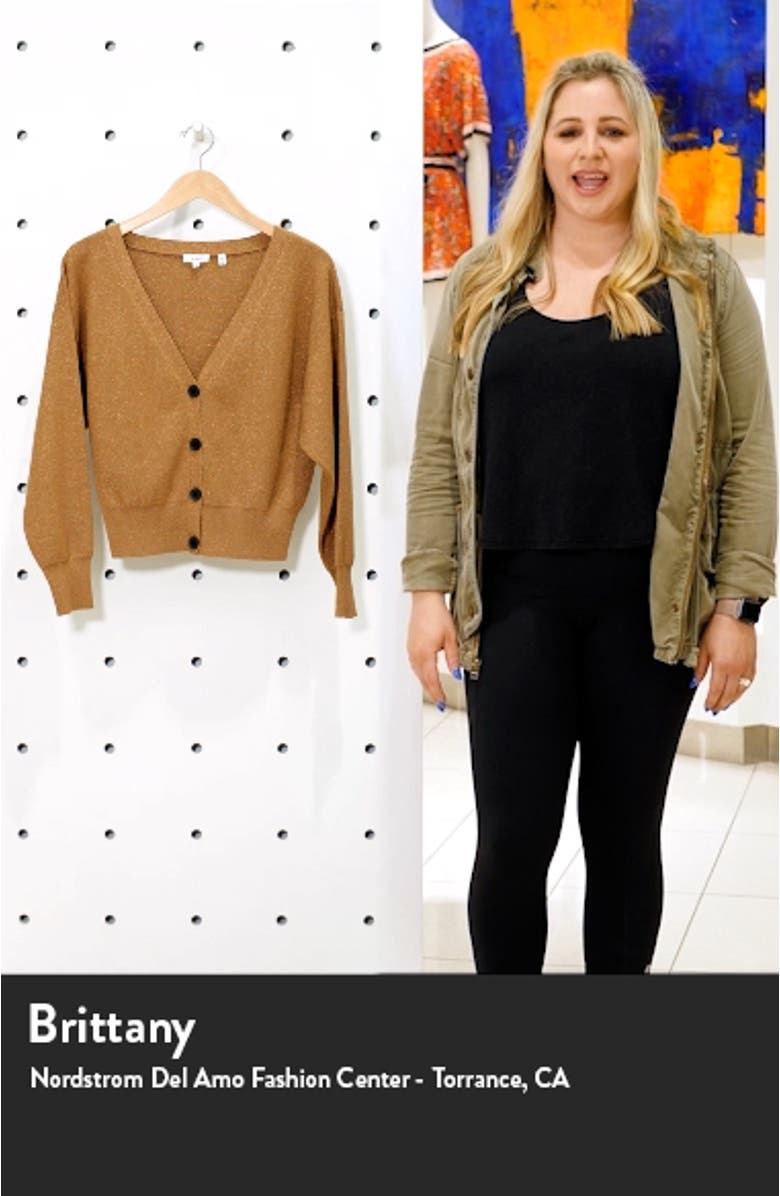 Peters II Metallic Cardigan, sales video thumbnail