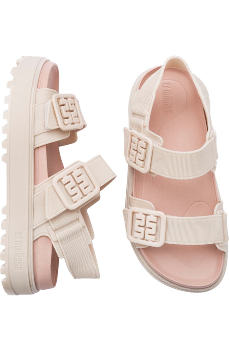 Melissa Towny Sandal, Alternate, color, Beige/ Pink