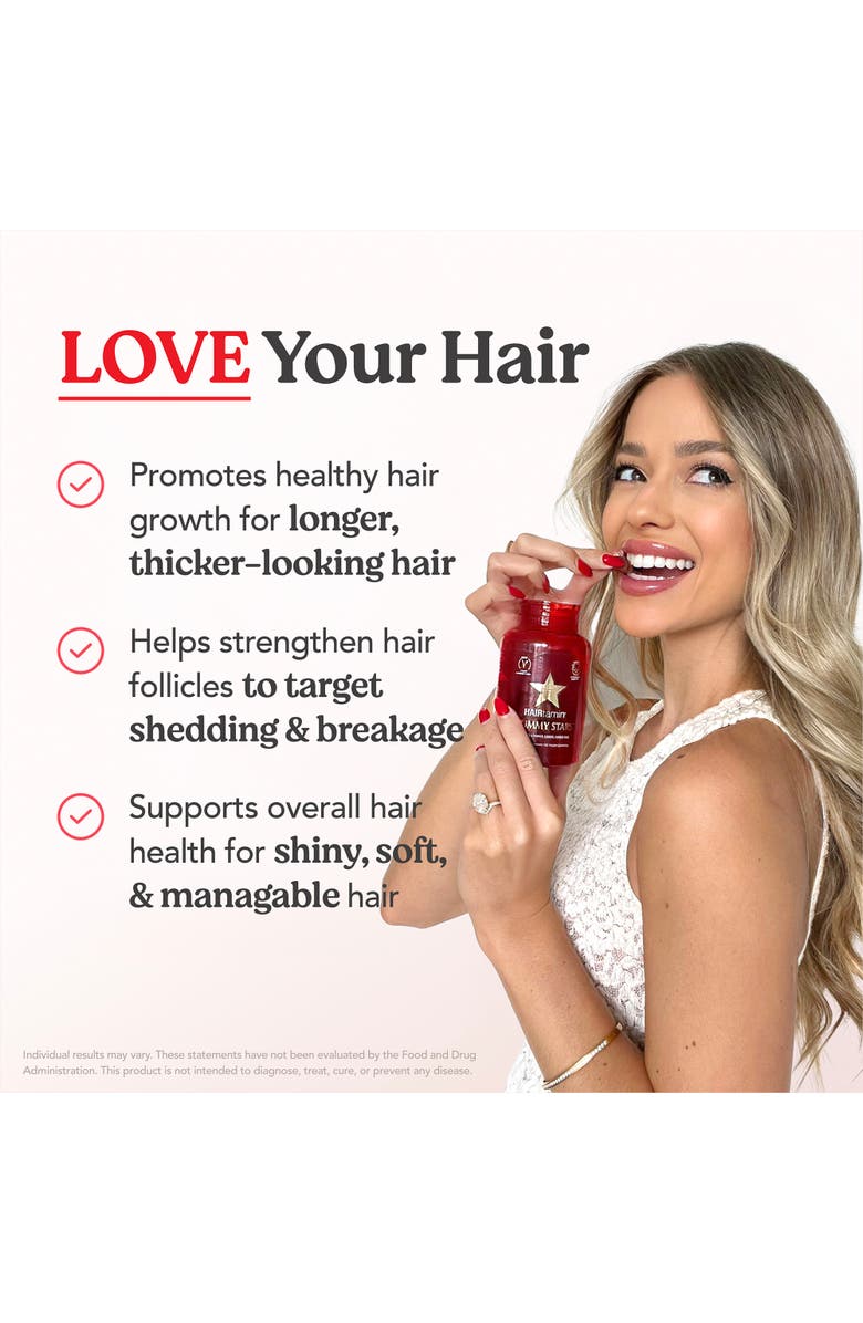 HAIRTAMIN Gummy Stars, Alternate, color, NO COLOR