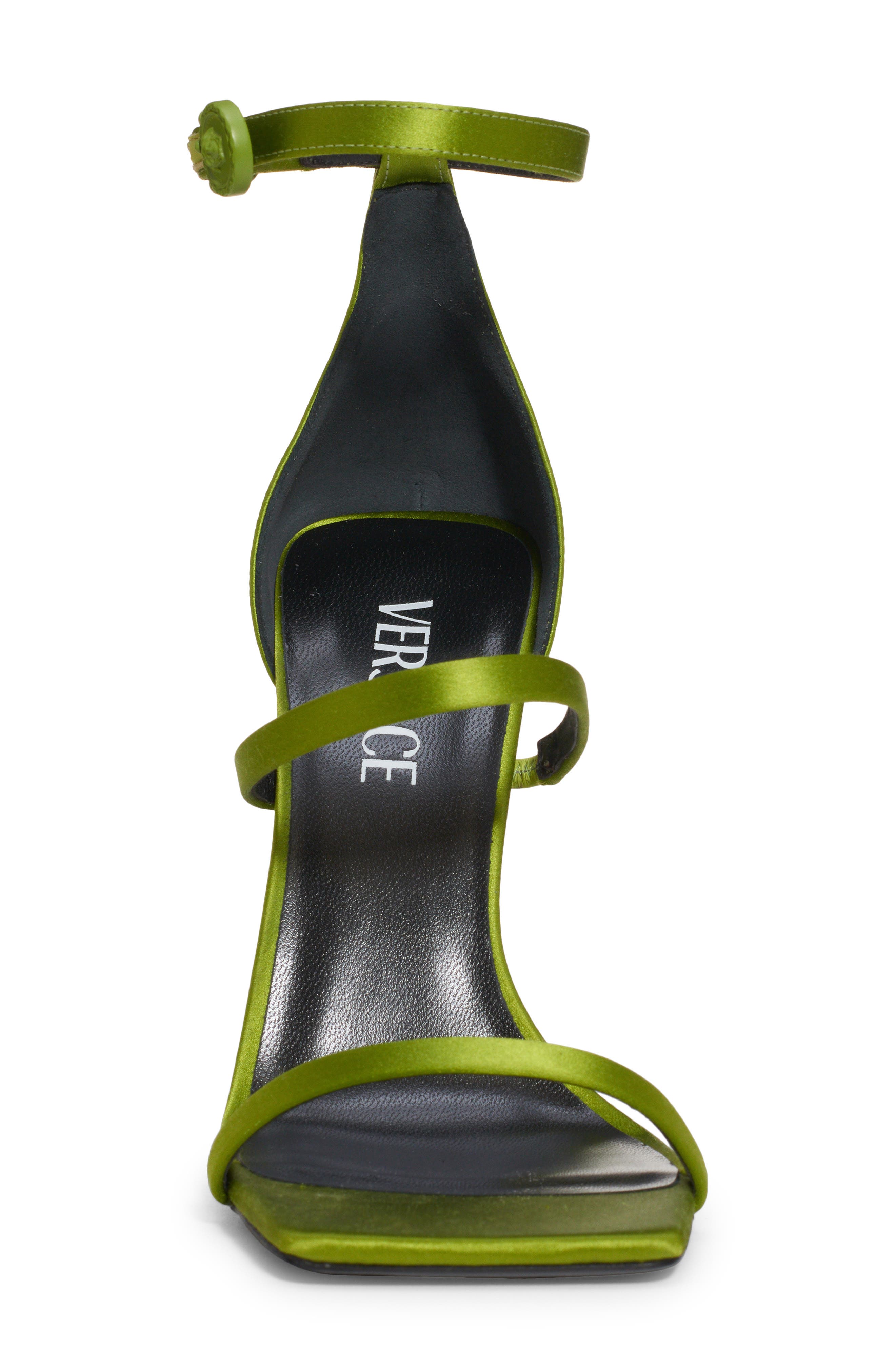 Versace Ankle Strap Sandal, Alternate, color, 