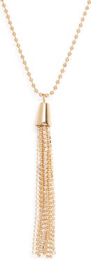 NORDSTROM RACK Crystal Fringe Pendant Necklace