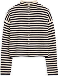 Alex Mill Taylor Stripe Cotton & Cashmere Cardigan
