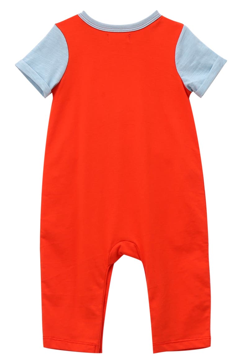 Thyme Graphic Cotton Romper, Alternate, color, RED