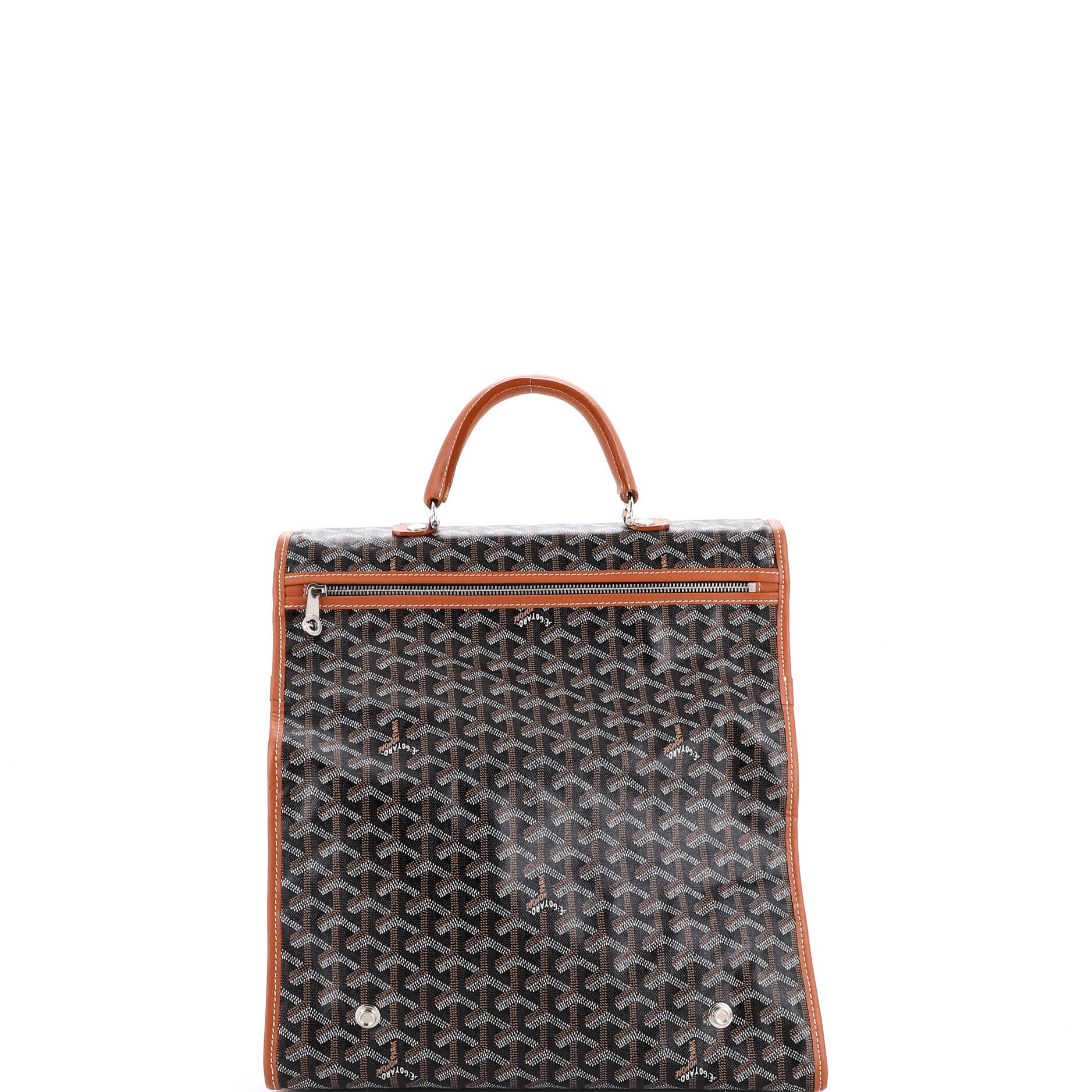 Pre-Owned Goyard Sainte Lucie Bag Coated Canvas, Alternate, color, Brown