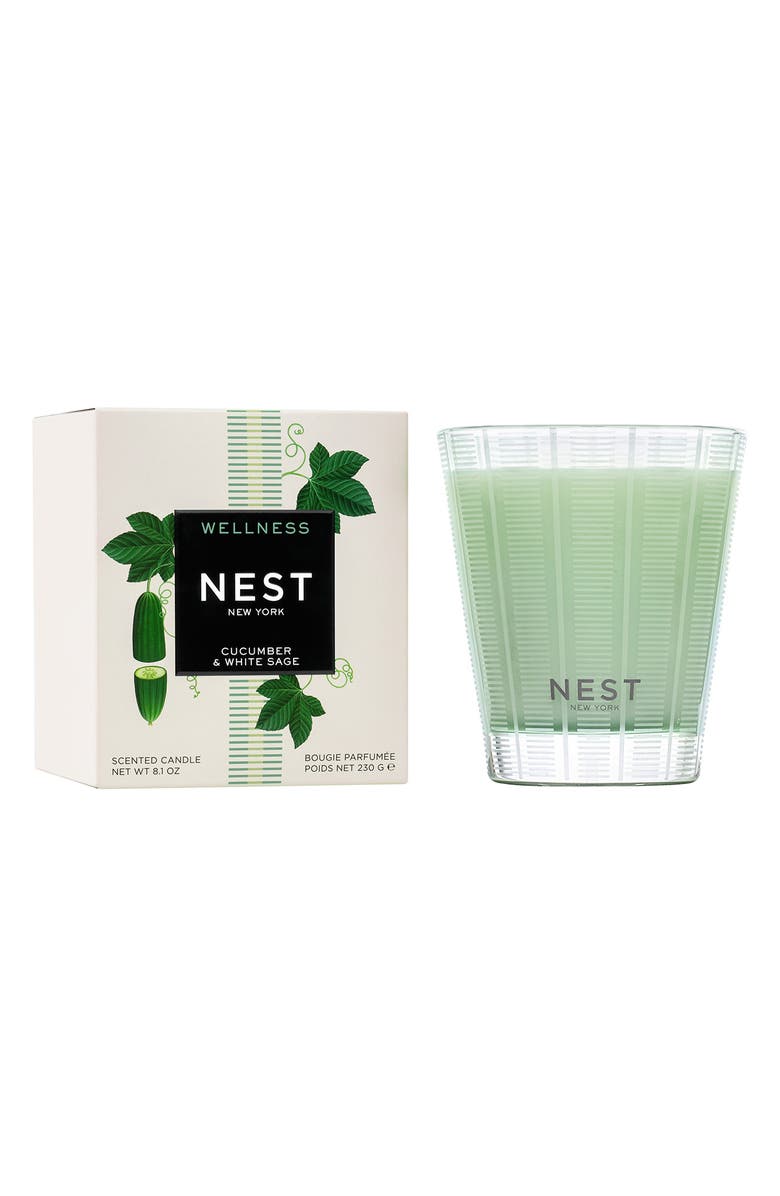NEST New York Cucumber & White Sage Scented Candle, Main, color, Cucumber White Sage