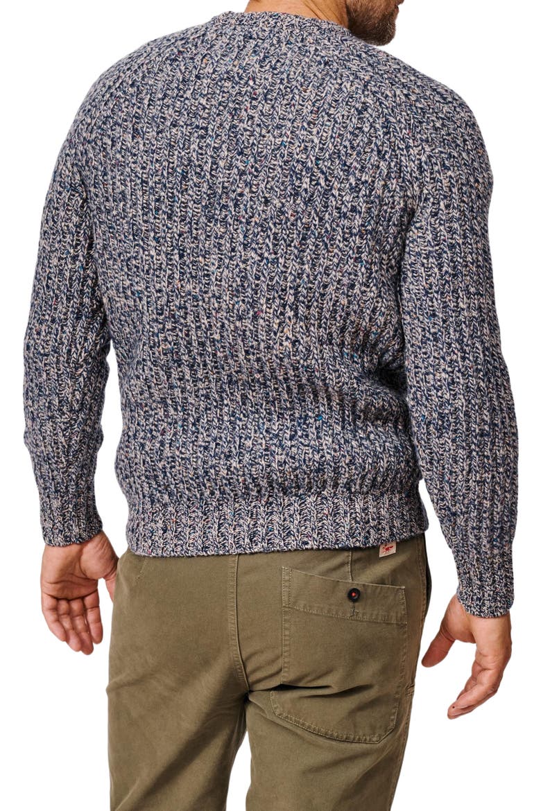 Gunby Rib Crew Neck Sweater, Alternate, color, Blue Twist