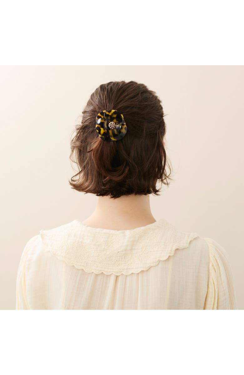 Alexandre de Paris Camelia Acetate Hair Tie, Alternate, color, Tortoiseshell