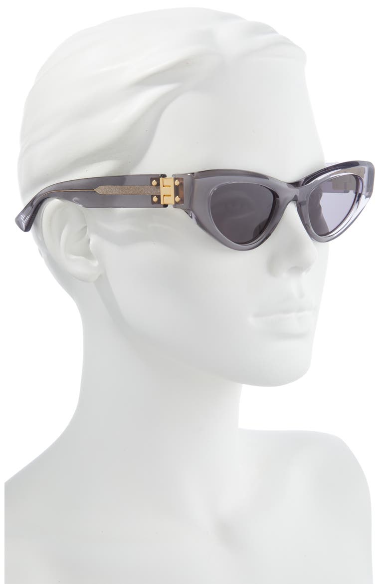 49mm Cat Eye Sunglasses, Alternate, color, GREY
