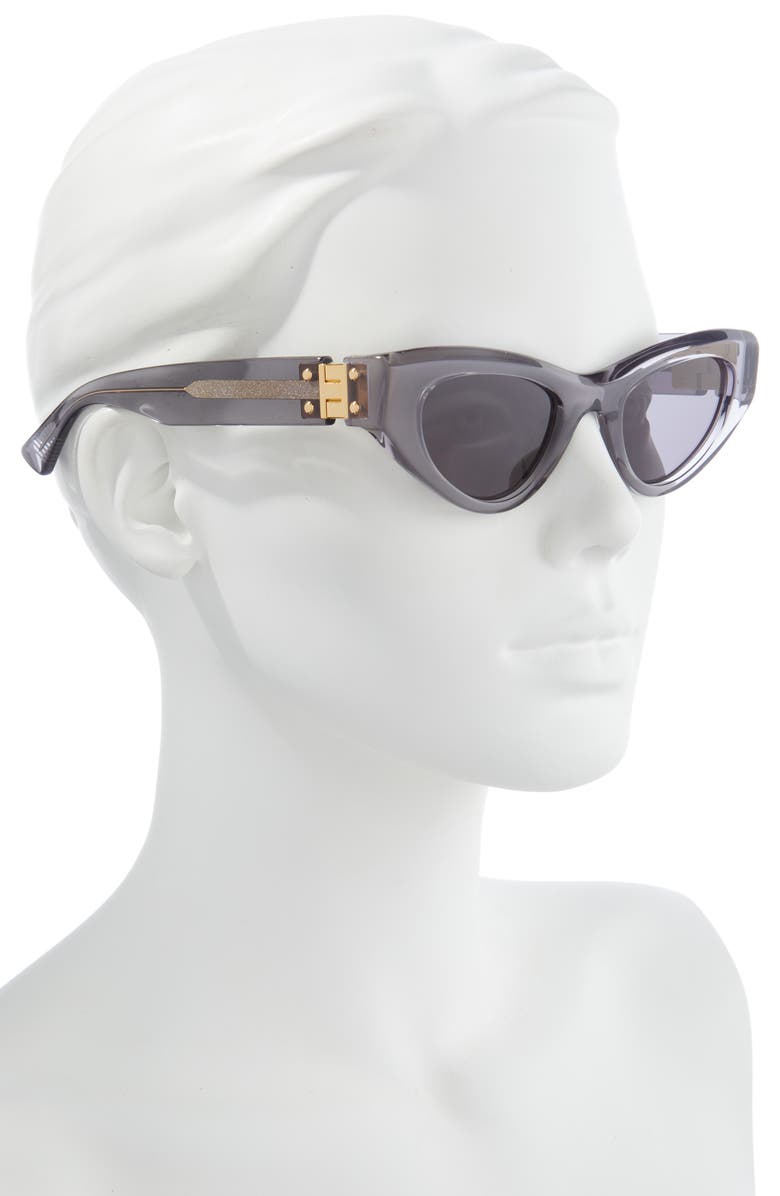 Bottega Veneta 49mm Cat Eye Sunglasses, Alternate, color, 