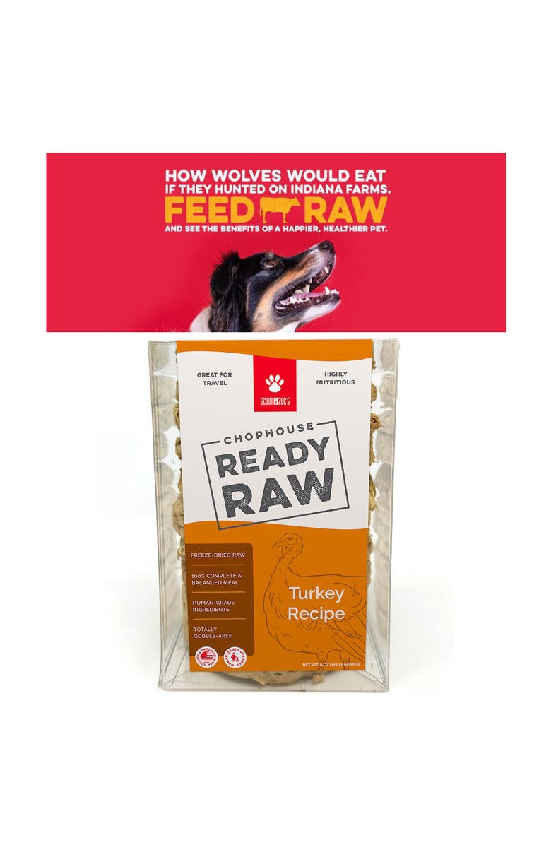Scout & Zoe's Chophouse Ready Raw, Turkey, 9 Dog Food Freeze Dried Patties, Alternate, color, Multicolored