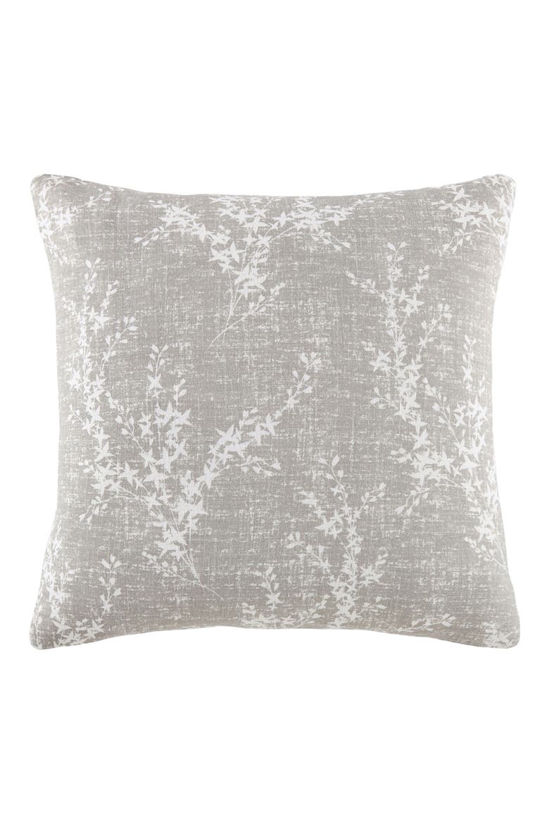 Willow Cotton Throw Pillow, Main, color, LIGHT GRAY