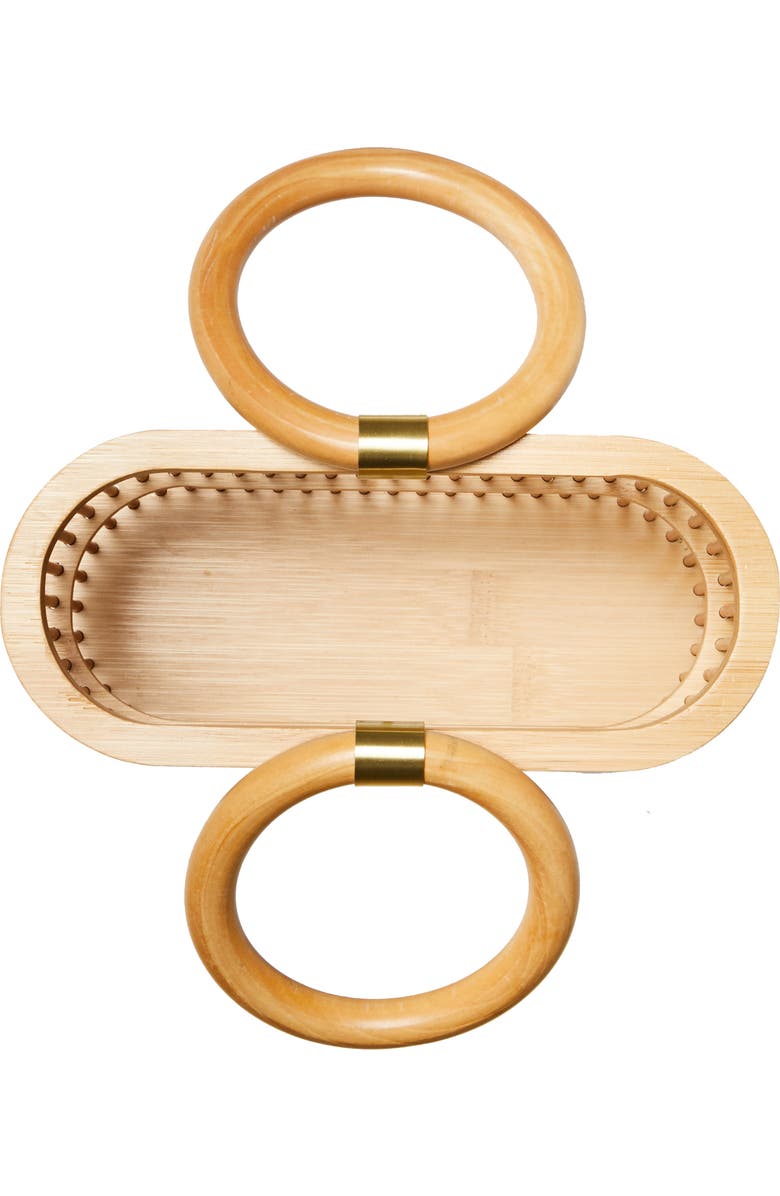 Cult Gaia Mini Coco Top Handle Bamboo Bag, Alternate, color,