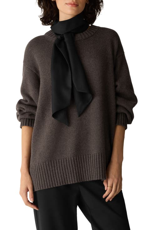 Double Tie Silk Scarf