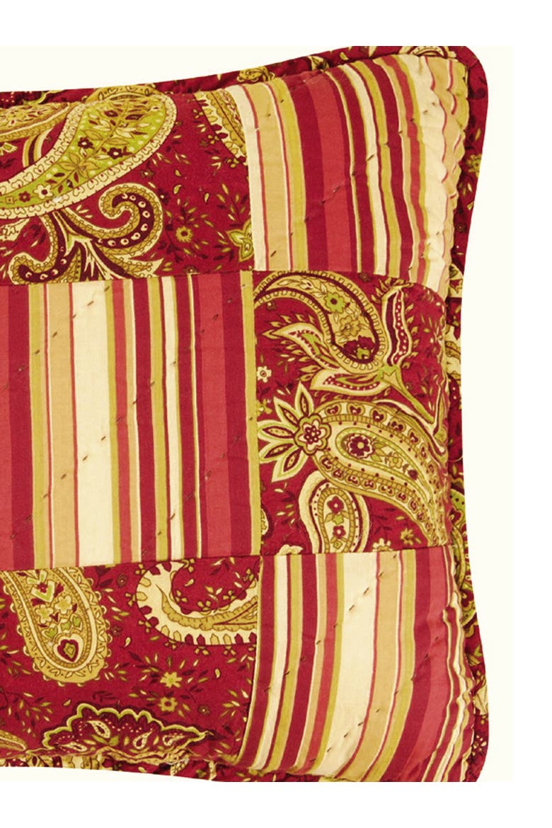 Firenze Pieced Thanksgiving Accent Pillow, 12" x 16", Alternate, color, Red