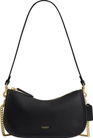 COACH Waverly Natural Grain Leather Shoulder Bag