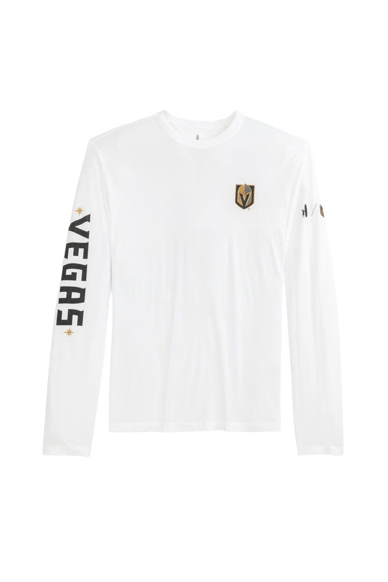 Men's johnnie-O White Vegas Golden Knights Adam Long Sleeve T-Shirt, Alternate, color, White