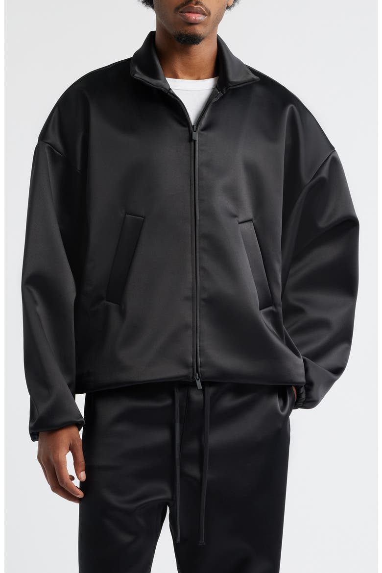 Bonded Satin Bomber Jacket (Men) | Nordstrom