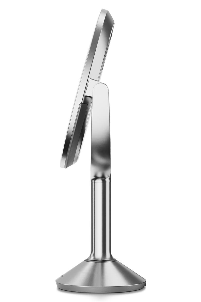 Sensor Mirror Trio in Brushed Steel, Alternate, color, BRUSHED STEEL
