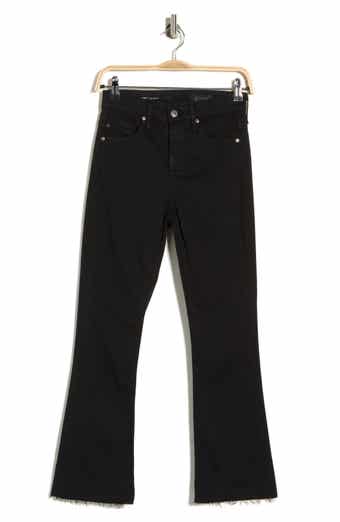 AG Farrah High Waist Raw Hem Crop Bootcut Jeans