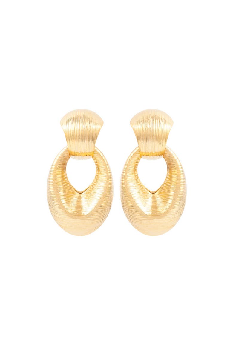 1980s Vintage Door Knocker Earrings, Main, color, Door Knocker