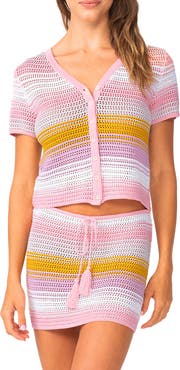PQ SWIM Ellie Open Stitch Cover-Up Top