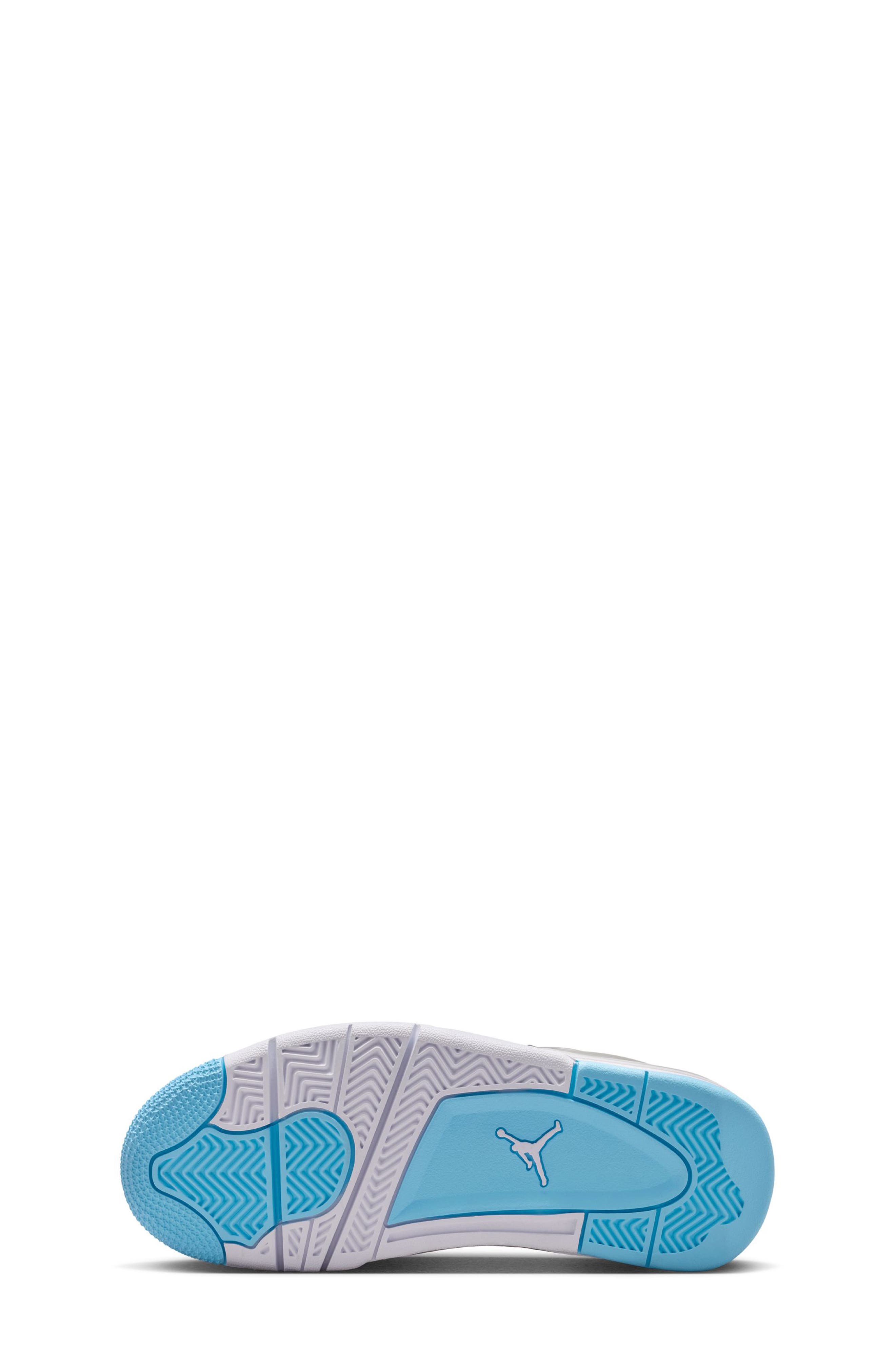 Kids' Air Jordan 4 RM Sneaker, Alternate, color, PEWTER/ BLUE CHILL/ WHITE