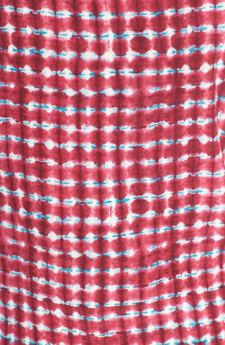 Tory Burch Print Silk Midi Dress, Alternate, color,