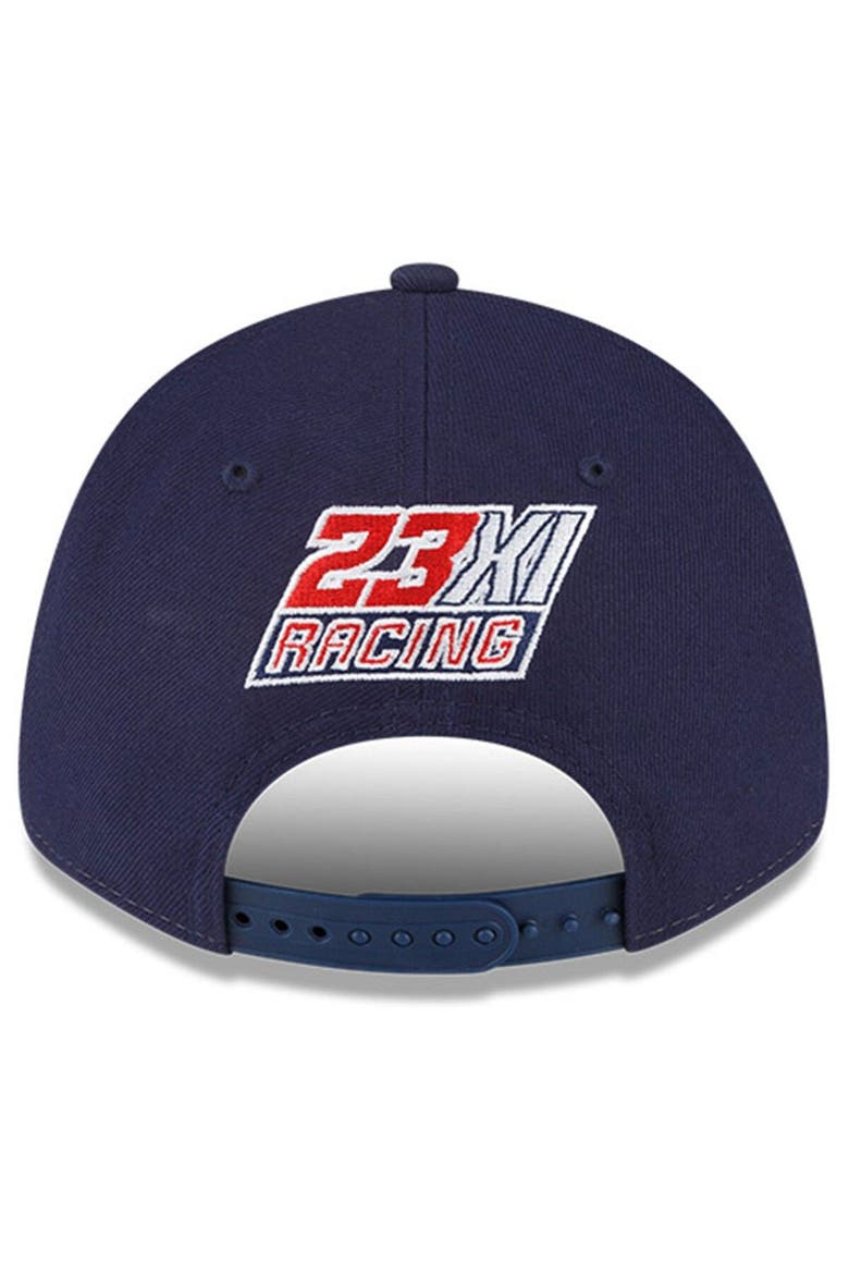 Men's New Era White/Blue Bubba Wallace 9FORTY Americana Snapback Adjustable Hat, Alternate, color, White