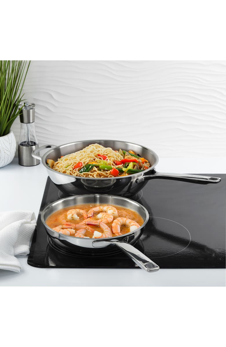 BergHOFF DiNA Helix 2-Piece Cookware Set, Alternate, color, Silver