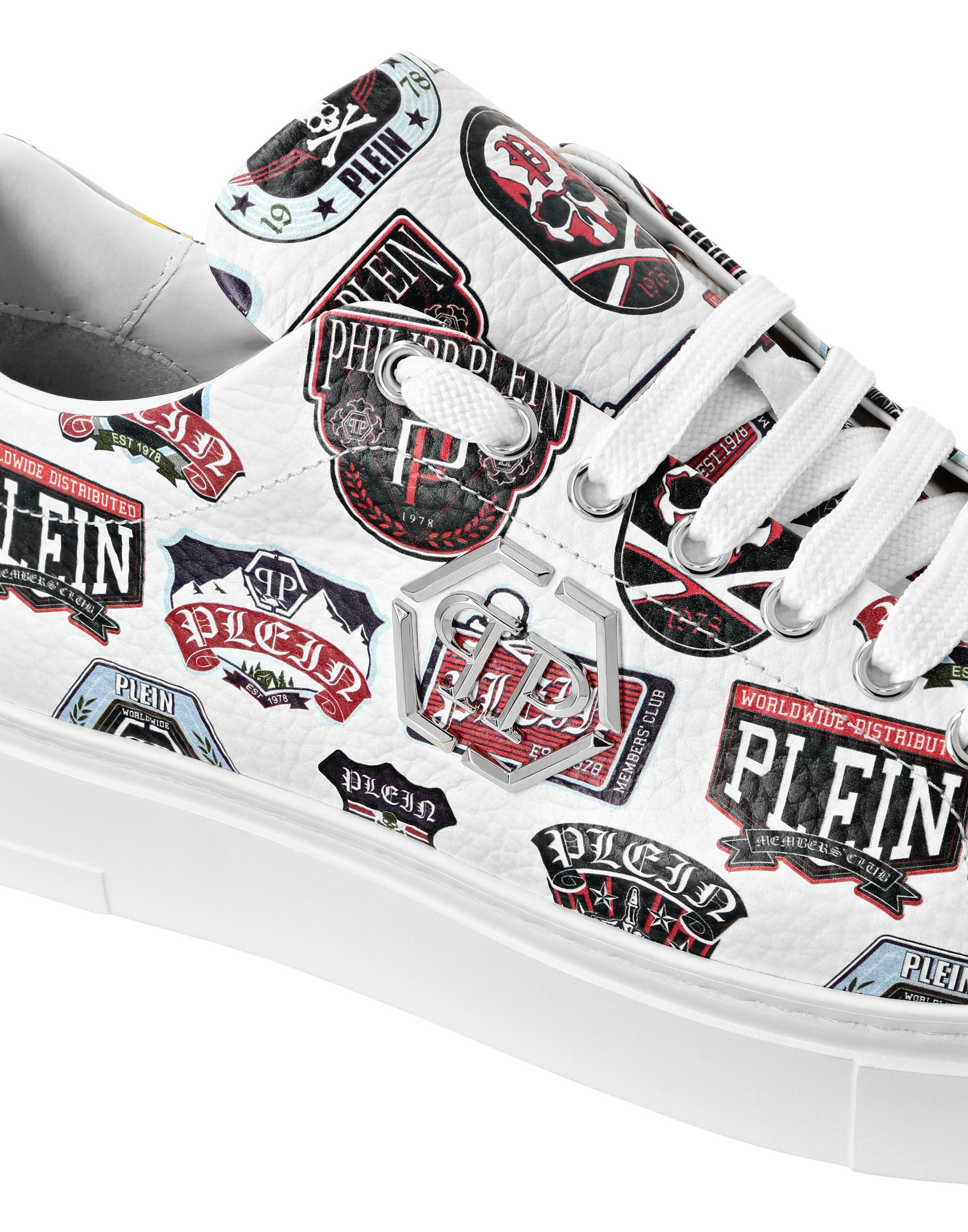 Lo-Top Sneakers Carson Patches Men, Alternate, color, white