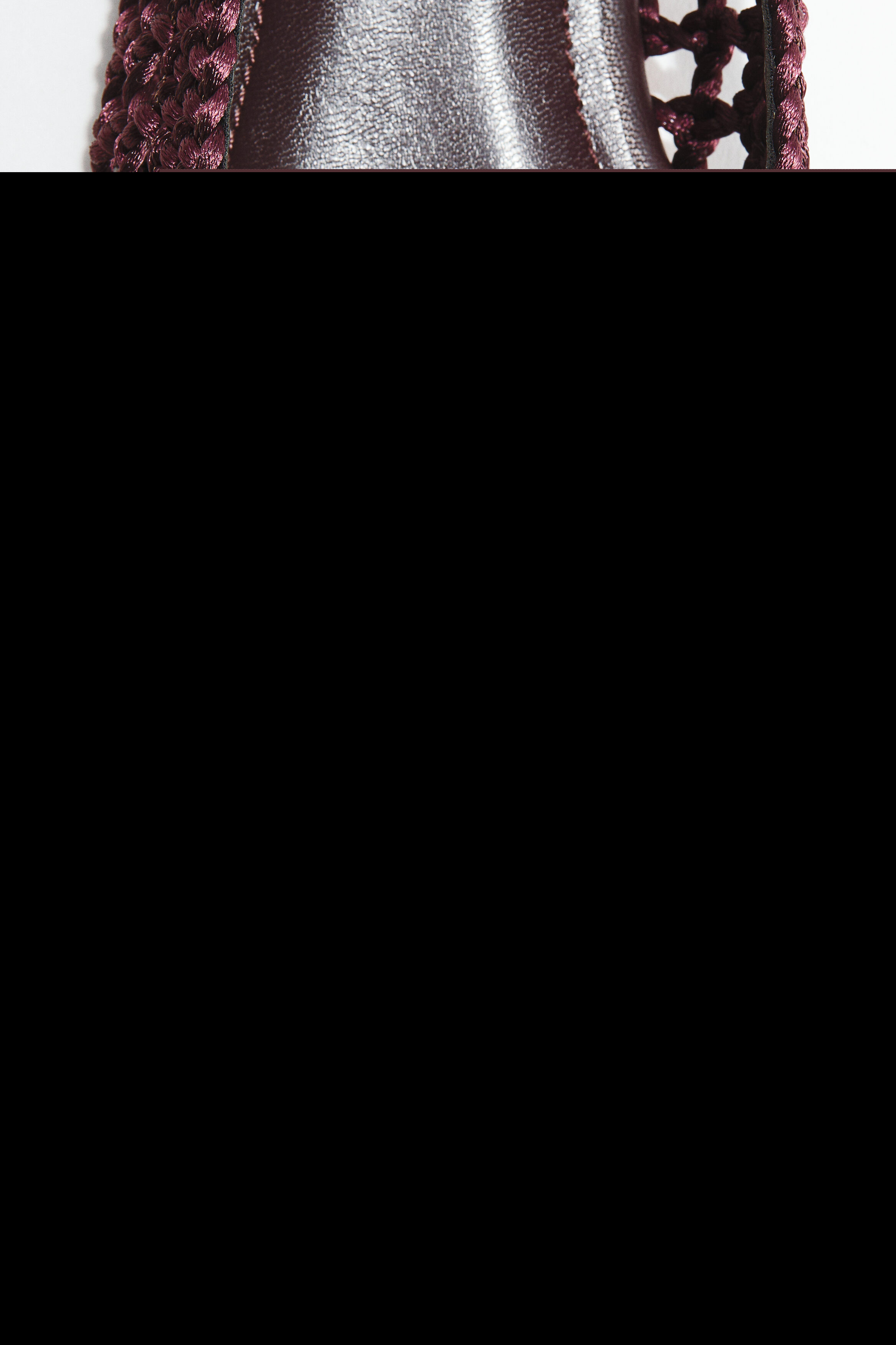 H&M Braided Ballet Pumps, Alternate, color, Dark Brown