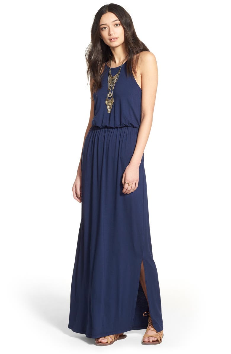 BP. Half Moon Fringe Statement Necklace, Alternate, color,