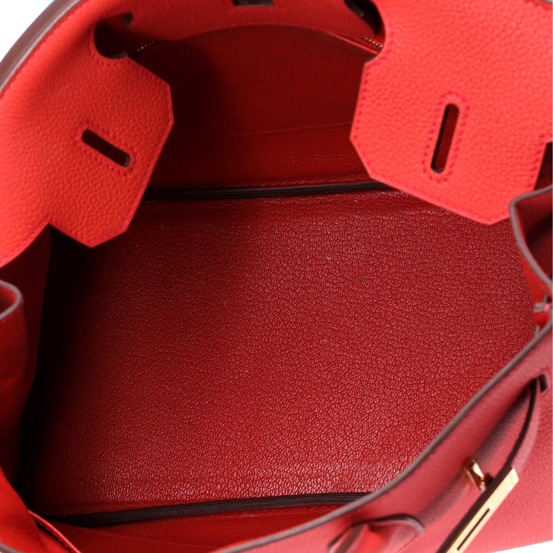 Pre-Owned Hermes Birkin Handbag Red Togo with Gold Hardware 30, Alternate, color, Geranium