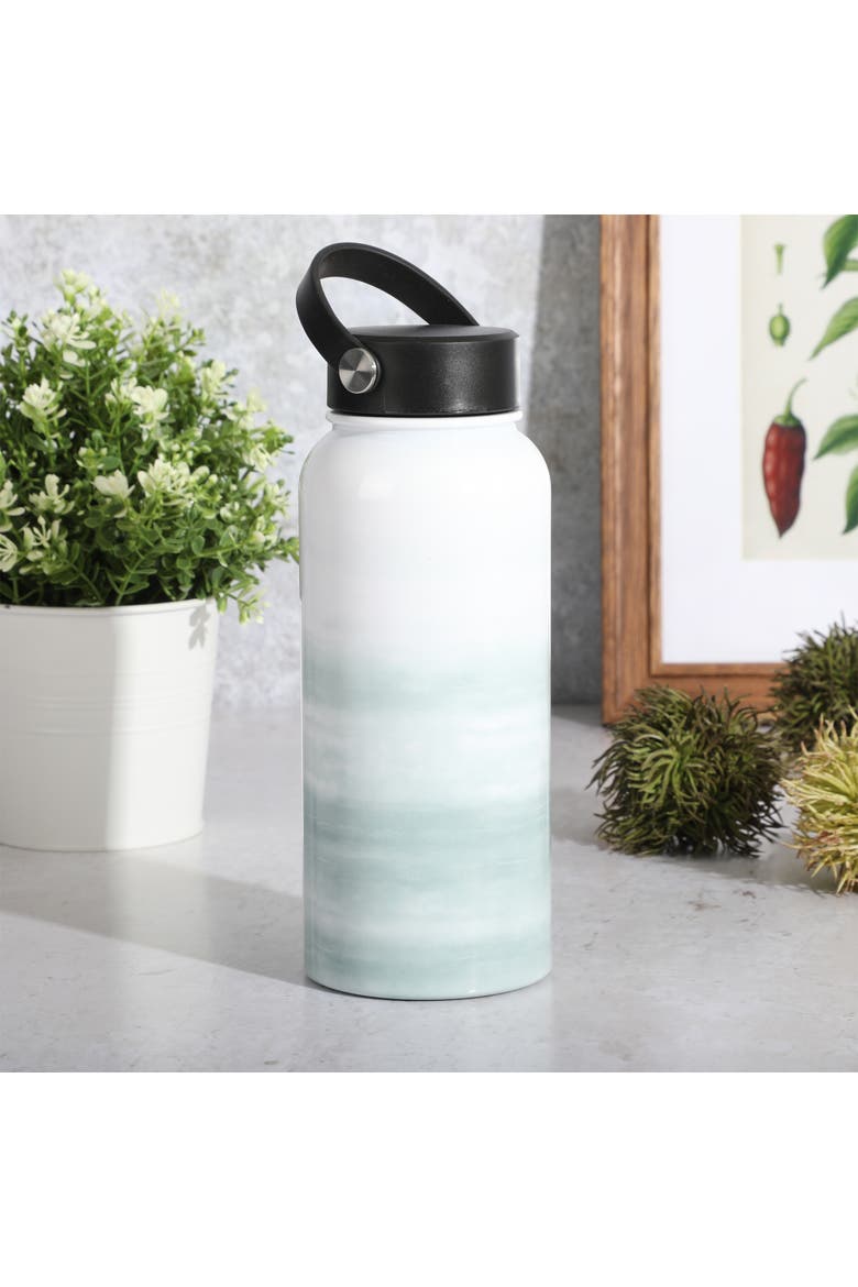 Brampton 30 Ounce Stainless Steel Double Wall Thermal Bottle With Lid, Alternate, color, Green