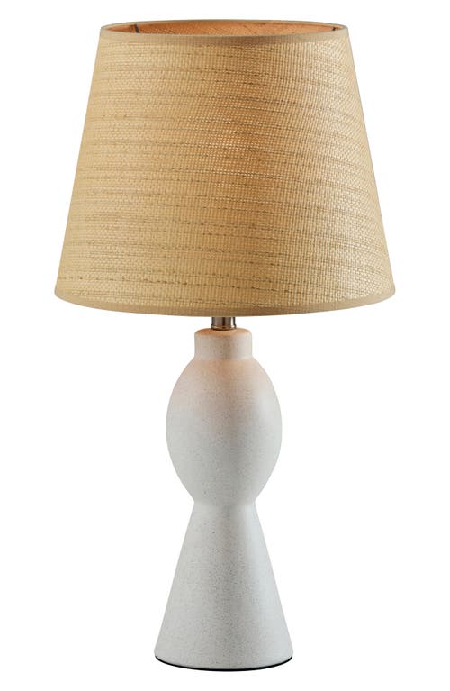 ADESSO LIGHTING Everest Table Lamp in White Ceramic 