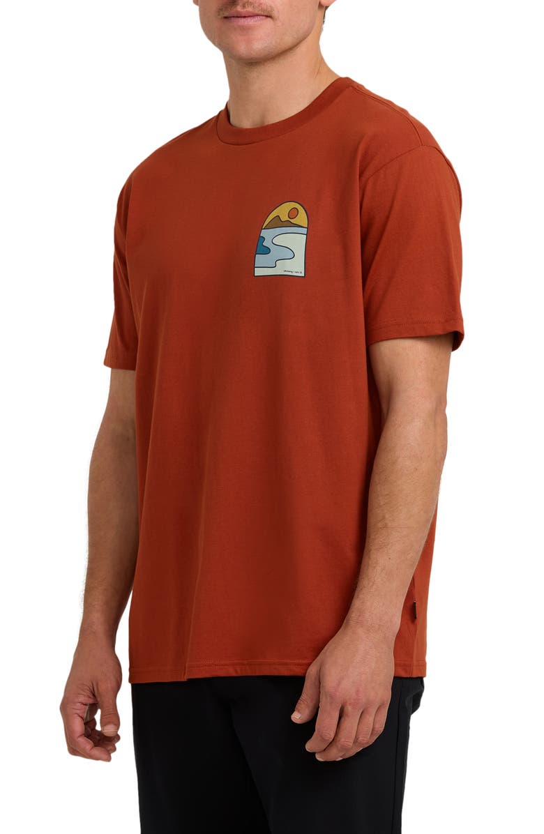 Billabong Sundown Adventure Division Organic Cotton Graphic T-Shirt, Alternate, color, Bark