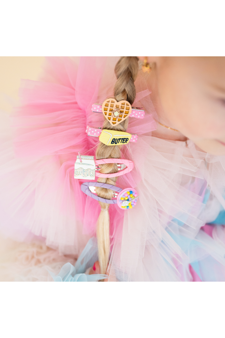 Milk and Cereal Hair Clip Set, Alternate, color, Assorted Pre-Pack